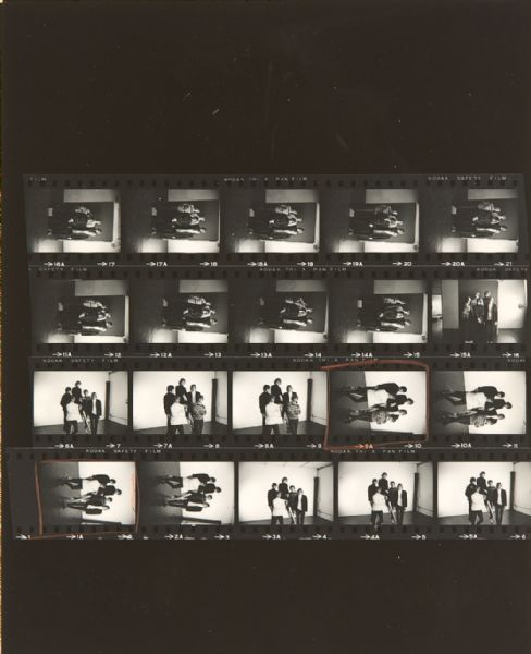 The Byrds Original Photograph Contact Sheet by Gene Trindl